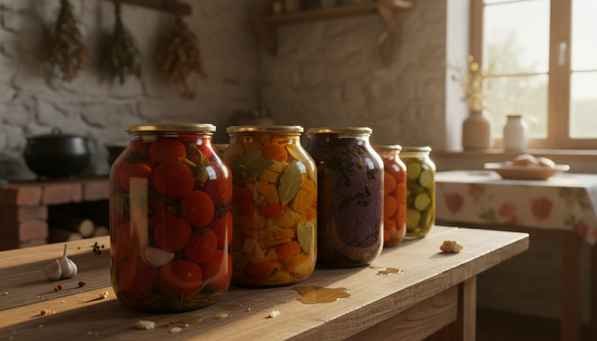    Банки с заготовками