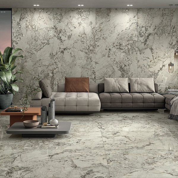 На фото: для создания этого интерьера был использован керамогранит бренда Caesar Ceramiche. В GLOBUS CERAMICA можно купить отделочные материалы из последних коллекций этого производителя