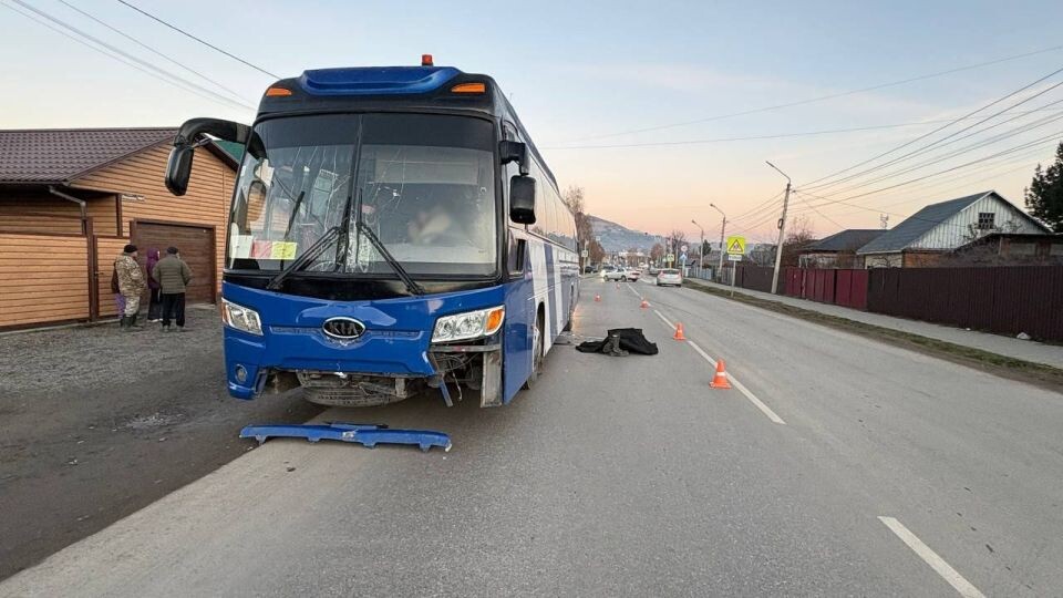    Смертельное ДТП с автобусом и пешеходом в Горно-Алтайске. Источник: МВД по Республике Алтай