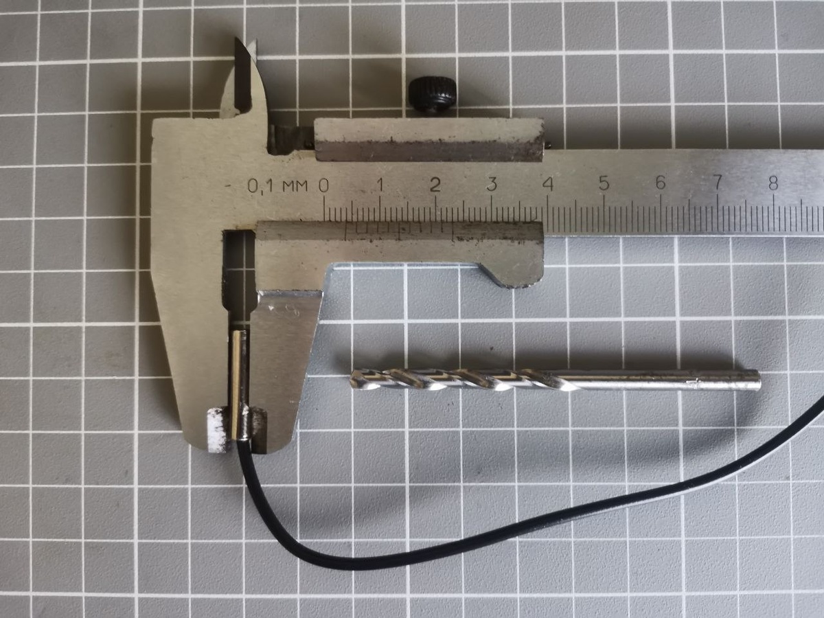 Диаметр датчика - 4 мм