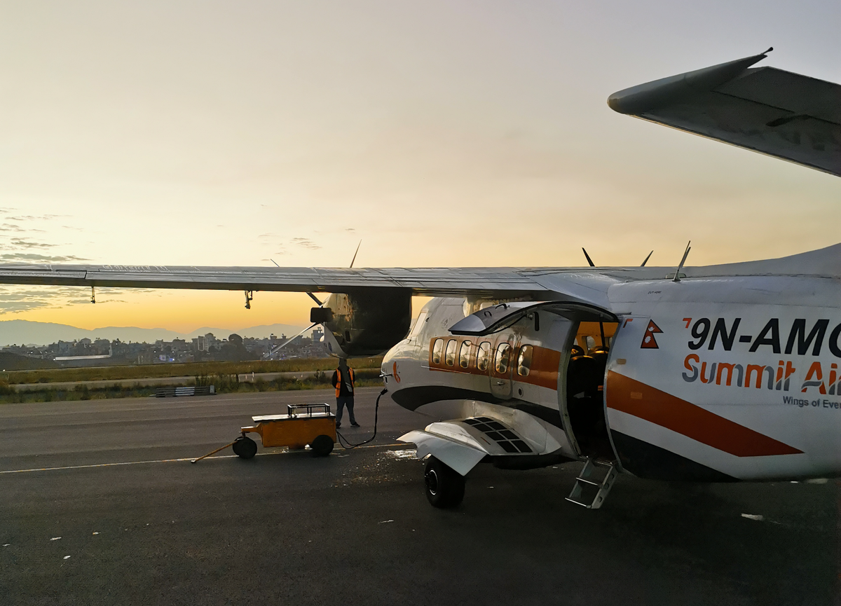 Наш небольшой самолет перед полетом