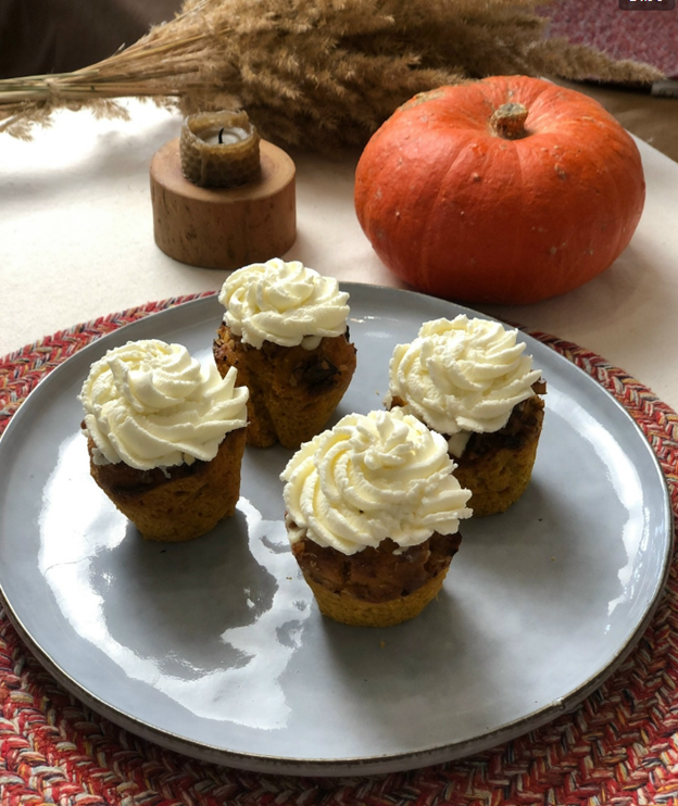 Маффины из тыквы и однозернянки
