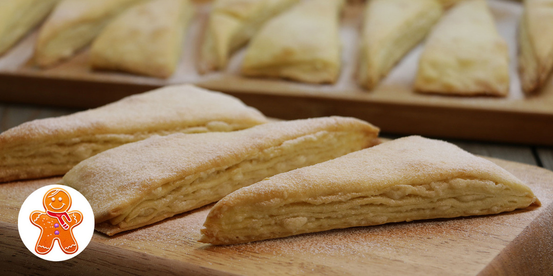 Слойки на кефире ✧ Простой и быстрый рецепт