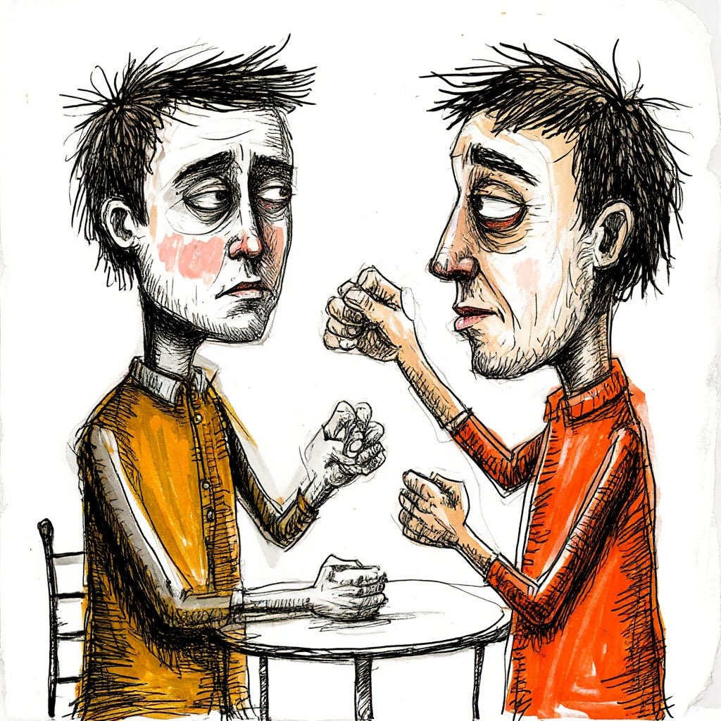 Иллюстрация автора: люди без аргументов