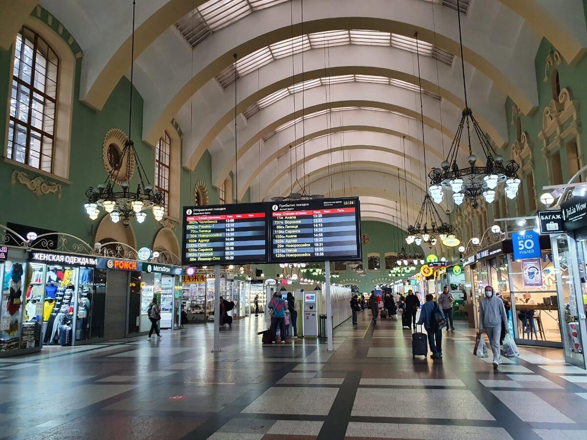 Расположение камер хранения на Ленинградском вокзале