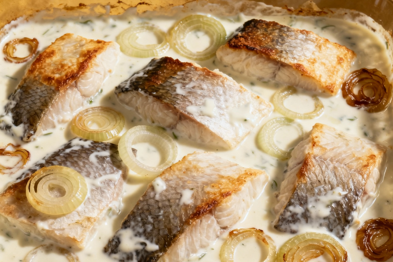 Запеченная рыба в ароматном соусе