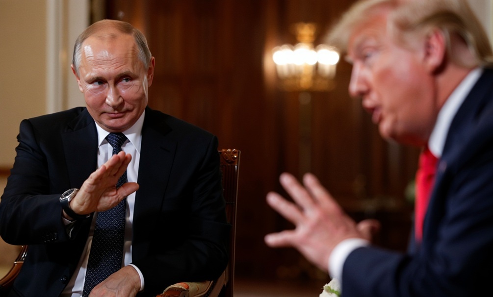    Путину, полагает ветеран американской разведки, неинтересно много раз говорить с Трампом об одном и том же, если тот не вникает. Иллюстрация: Блокнот