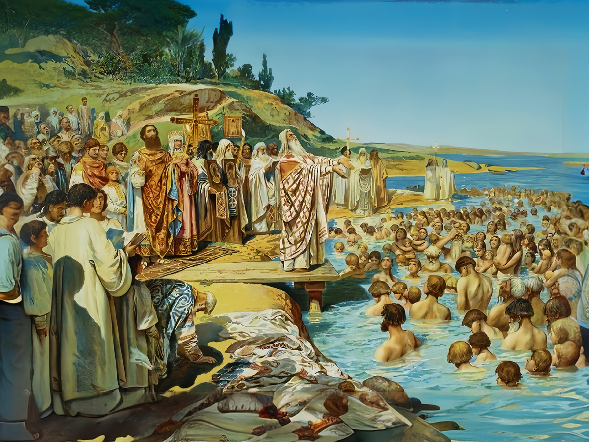 Крещение Руси князем Владимиром Святославовичем (Владимир I / Святой Владимир)  988 год