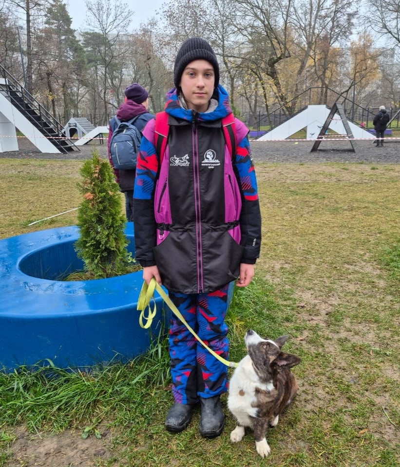 Матвеев Назар и вельш корги Теремок Хризантема. КЦ "Атаман"