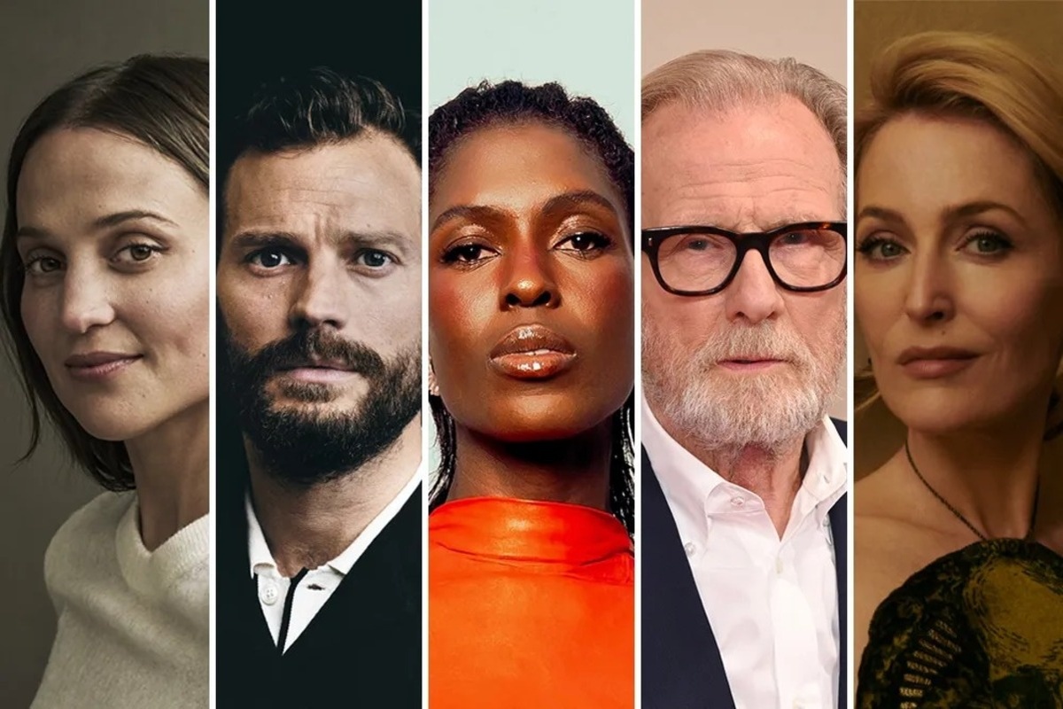Алисия Викандер, Джейми Дорнан, Джоди Тёрнер-Смит, Билл Найи и Джиллиан Андерсон. Фото: Jason Bell, Relevant, Tiziano Da Silva, Getty, Andreas Ortner