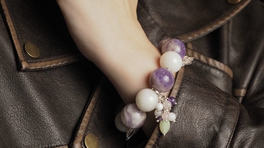 браслет Кеклик с Аметистом 