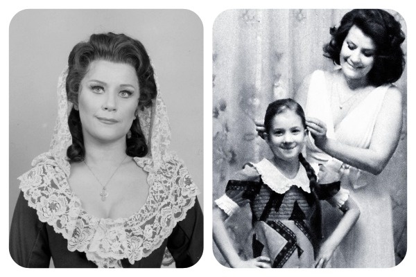 Фото: Е. Образцова и ее дочь 