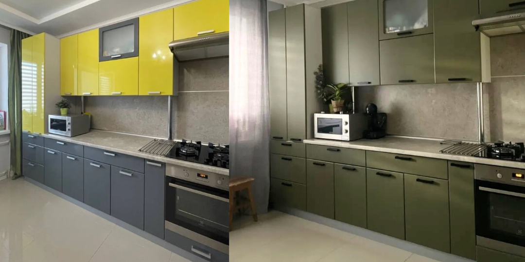 Как перекрасить кухонный гарнитур своими руками — пошаговая инструкция для новичков