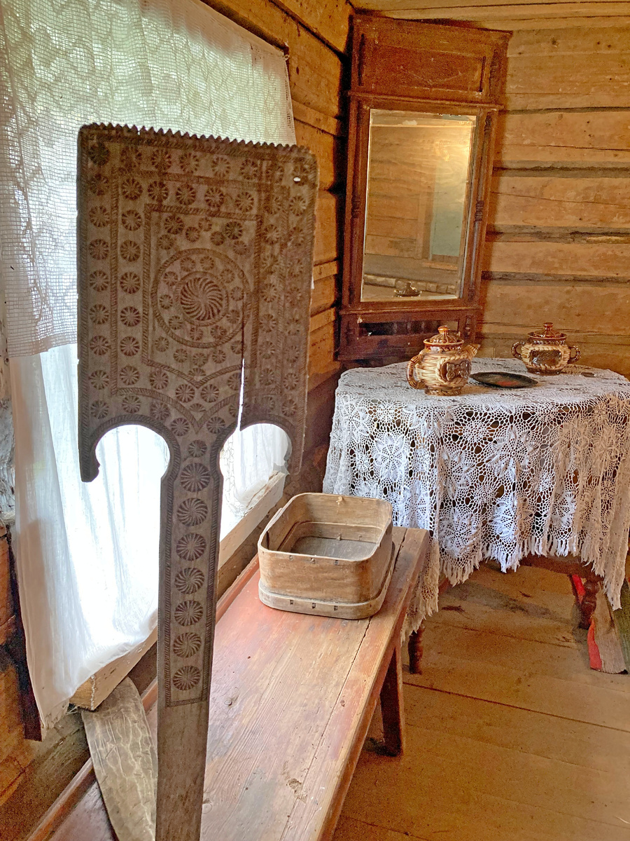 В селе Биряково , в родительском доме Н.М. Рубцова