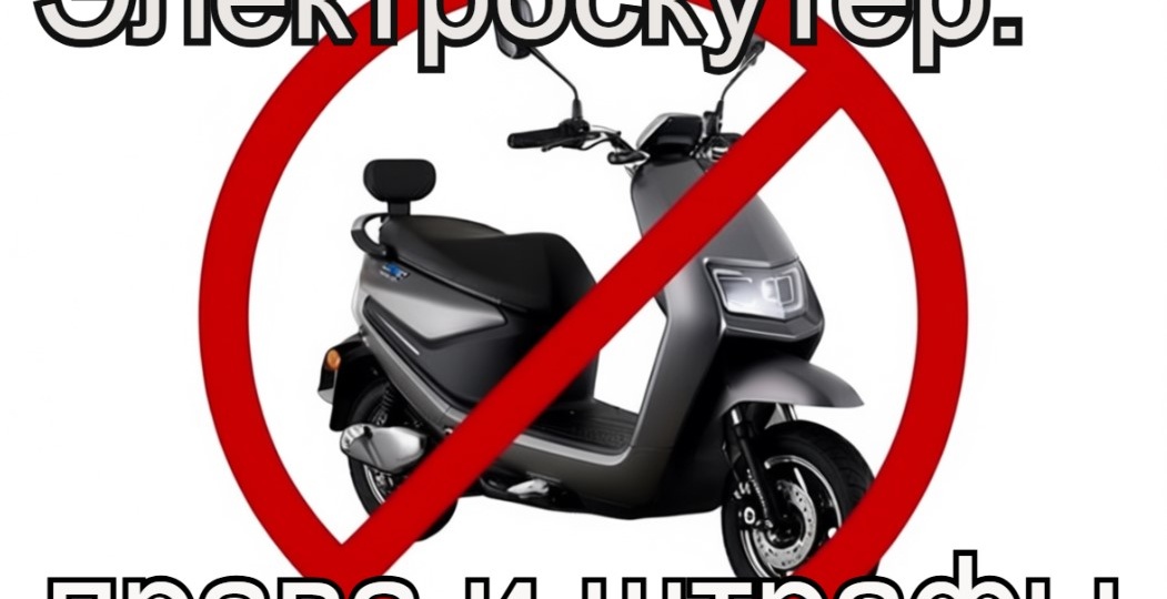 Электроскутер: права и штрафы