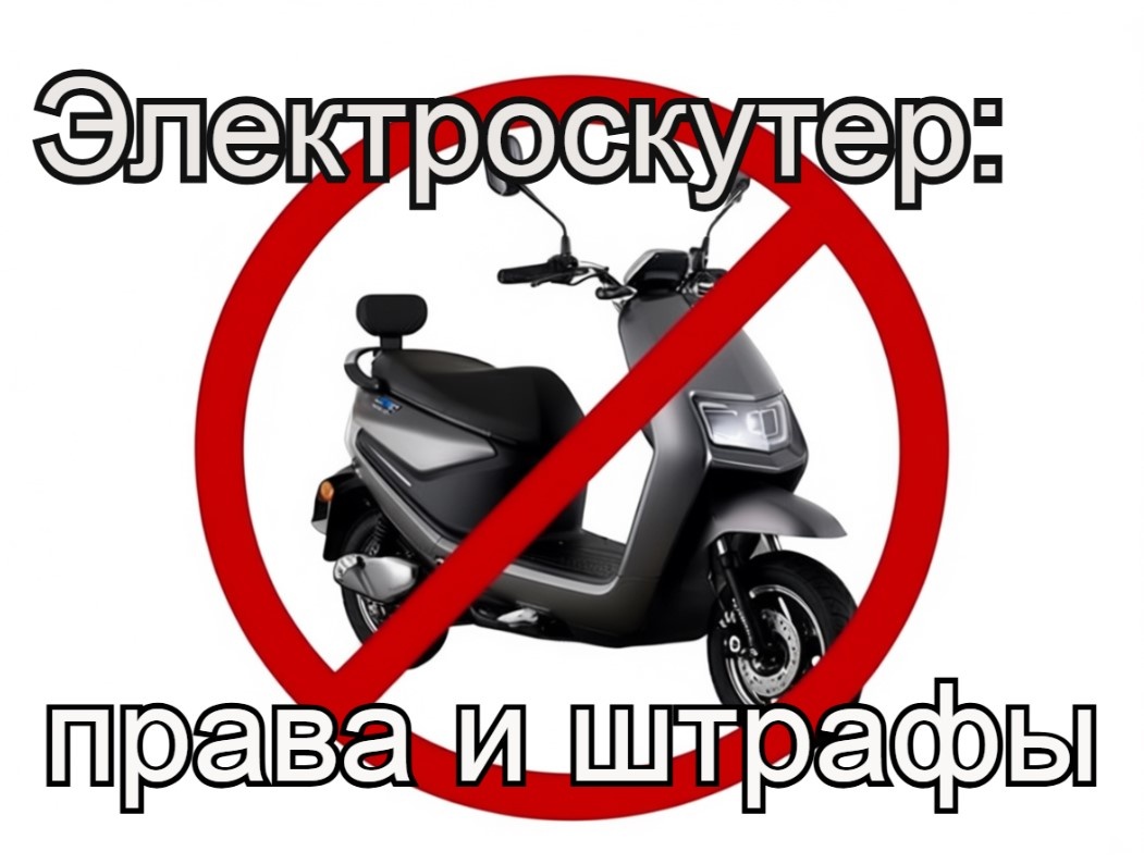 Обычный электроскутер? И для него нужны права, иначе – крупный штраф.