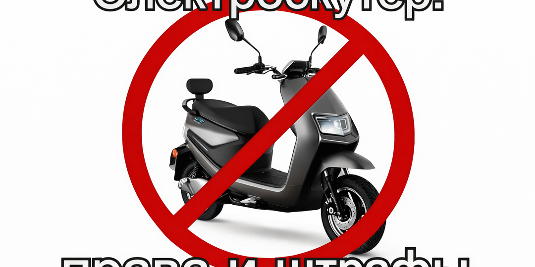 Электроскутер: права и штрафы