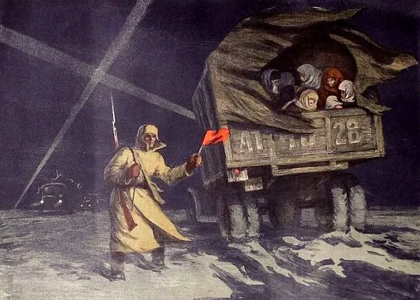 Боим С.С. Ладога - дорога жизни. 1949. 