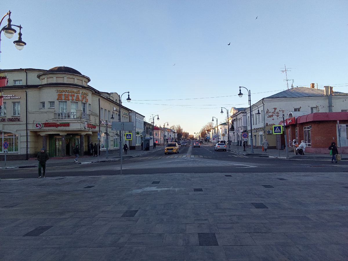 В центре города