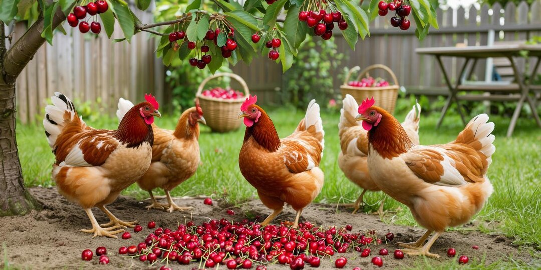 Кормление кур вишней: польза и советы