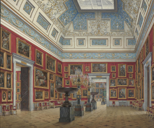 Эдуард Гау. Зал картин фламандской школы в Новом Эрмитаже. XIX век / Фотография с официального сайта Государственного Эрмитажа