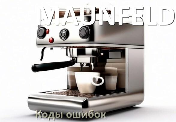 
Ошибка кофемашины MAUNFELD выдаёт код 5, 8, 2, E05, 1, 06, 4, 14
