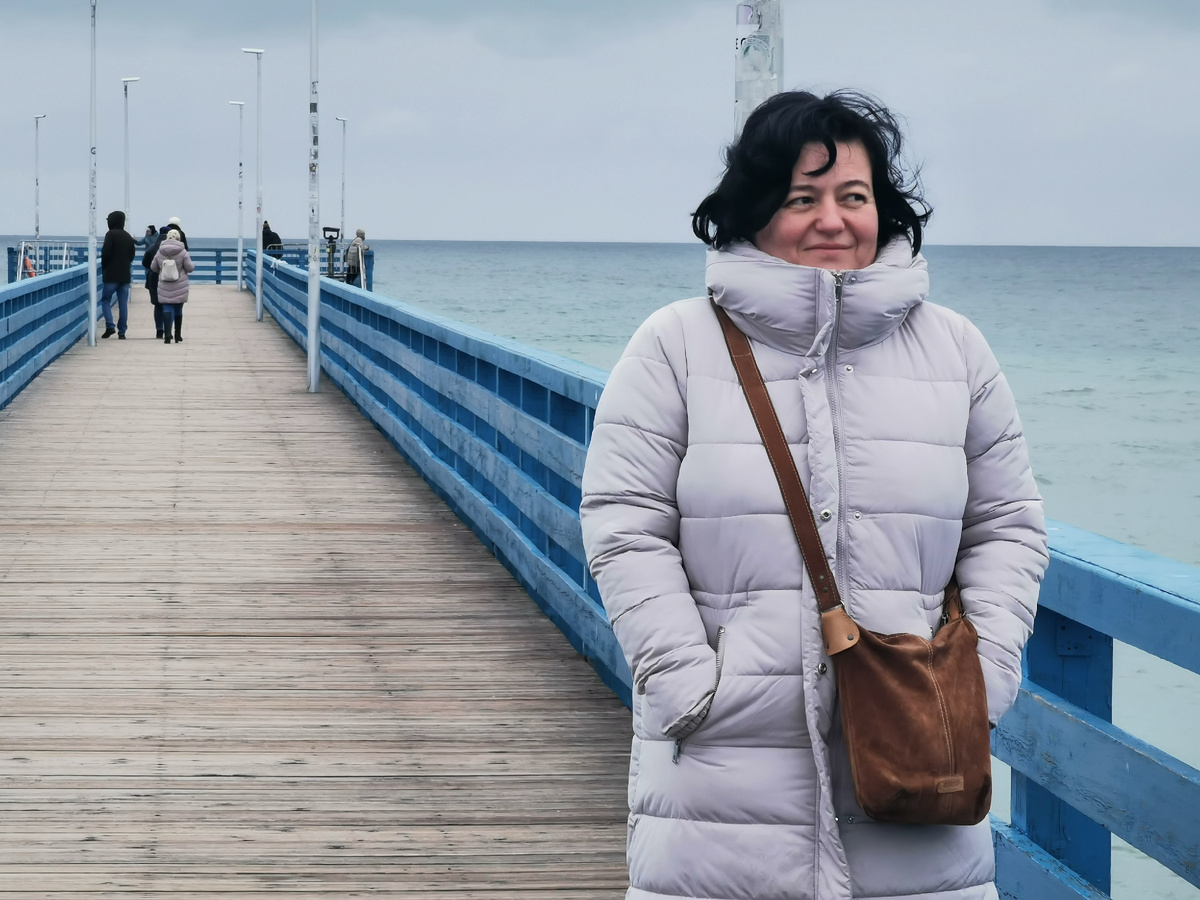 Татьяна Низка на Куршской косе, Калининградская область