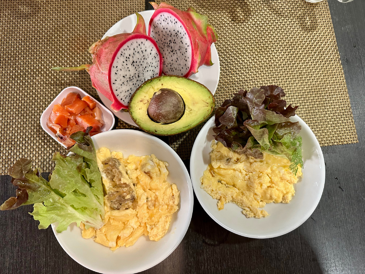 Завтрак в Таиланде.