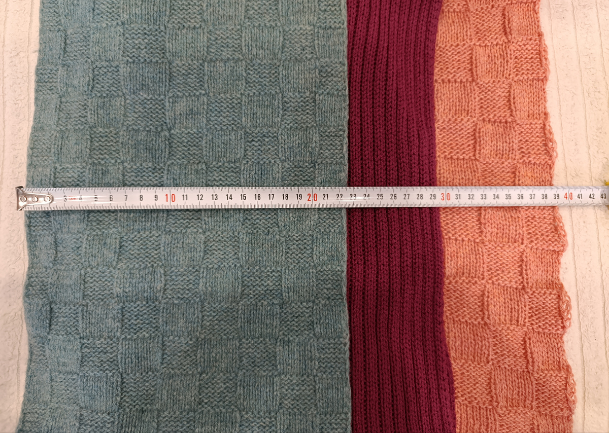 Ширина моих шарфов для примера