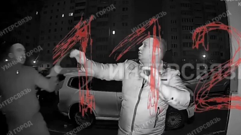     Мужчина в Челябинске напал с мачете на свою бывшую супругу и ее партнера. Скриншоты видео