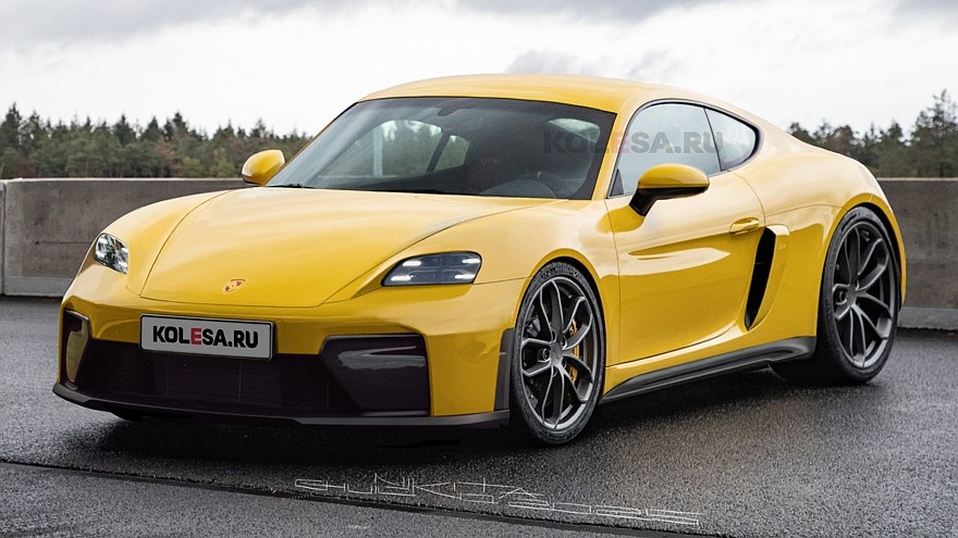    Рендер нового Porsche 718 Cayman