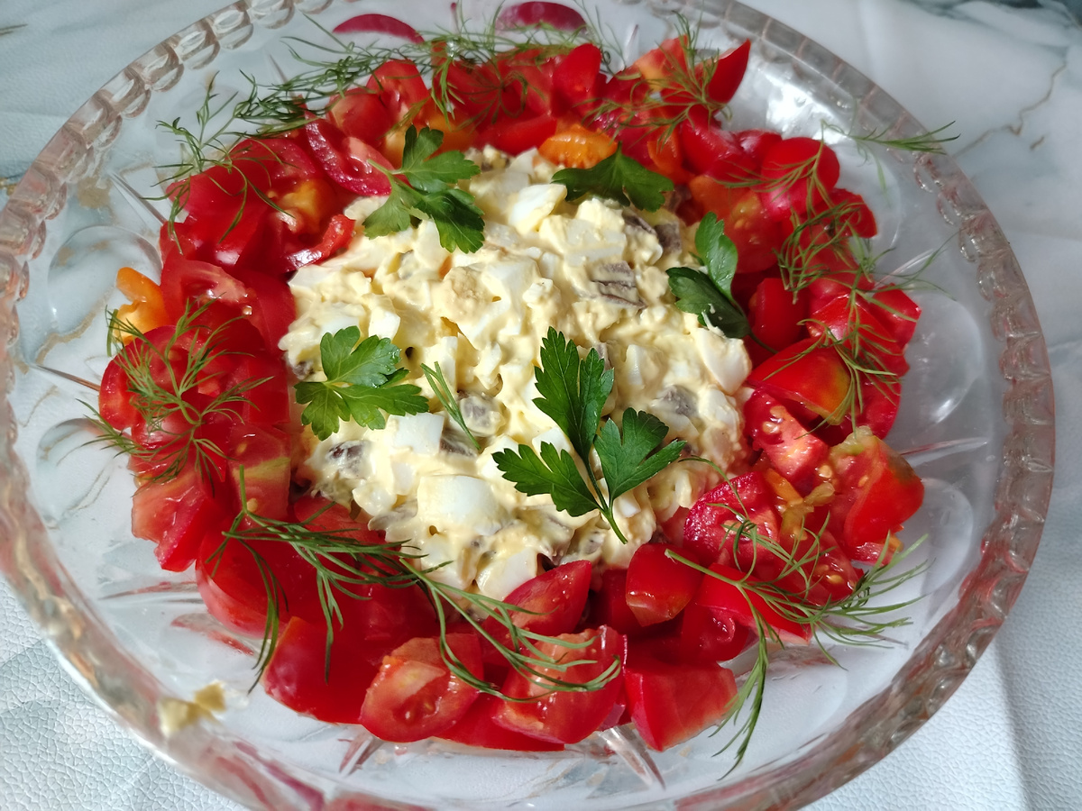 Один из моих любимых салатов на ужин❤️