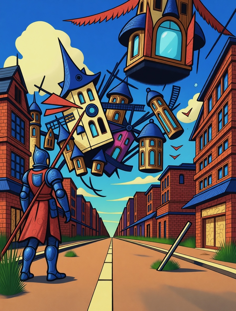 Мы тоже в своём роде Дон Кихоты — боремя со своими врагами-ветряными мельницами