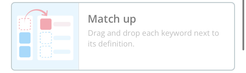 Задание 2: «Сопоставление ключевых слов»