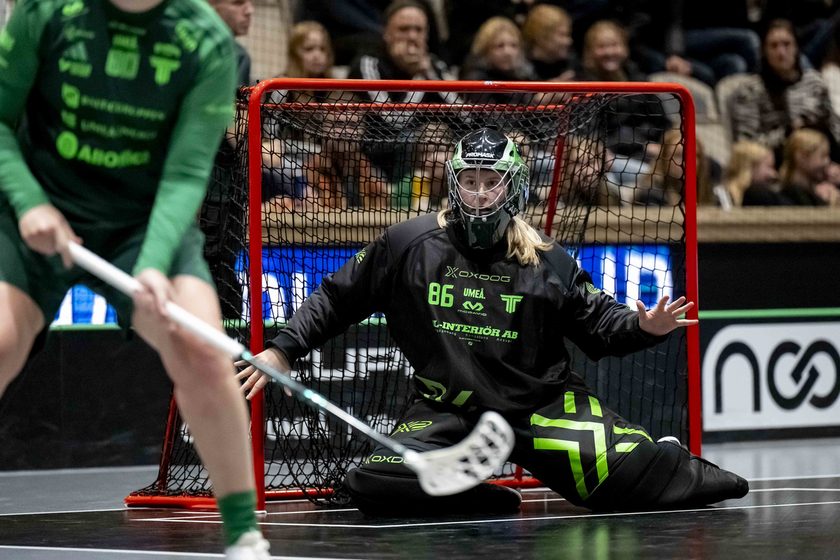 Ловиса Хедин из TTG совершила 23 сейва в первом полуфинале. Фото Томаса Брандта Вангела