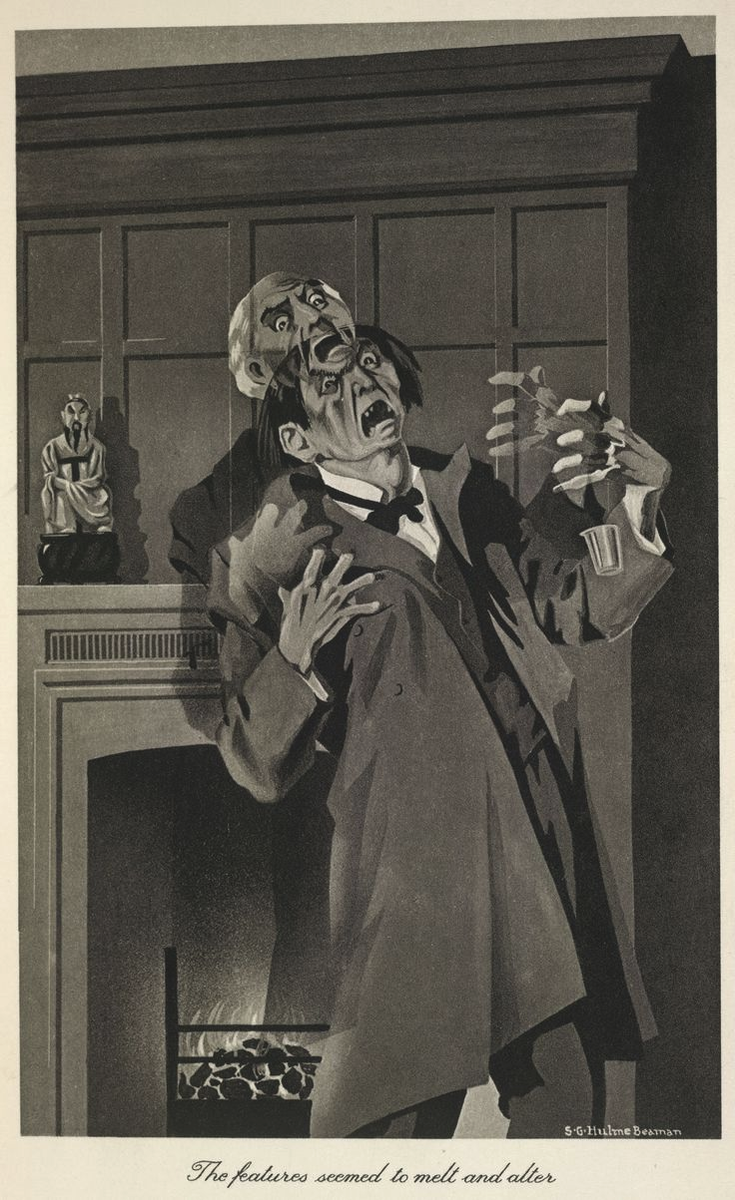 Иллюстрация к роману "Странная история доктора Джекила и мистера Хайда, рисунок из сети.