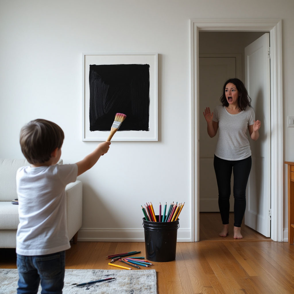 мама в ужасе застыла на пороге