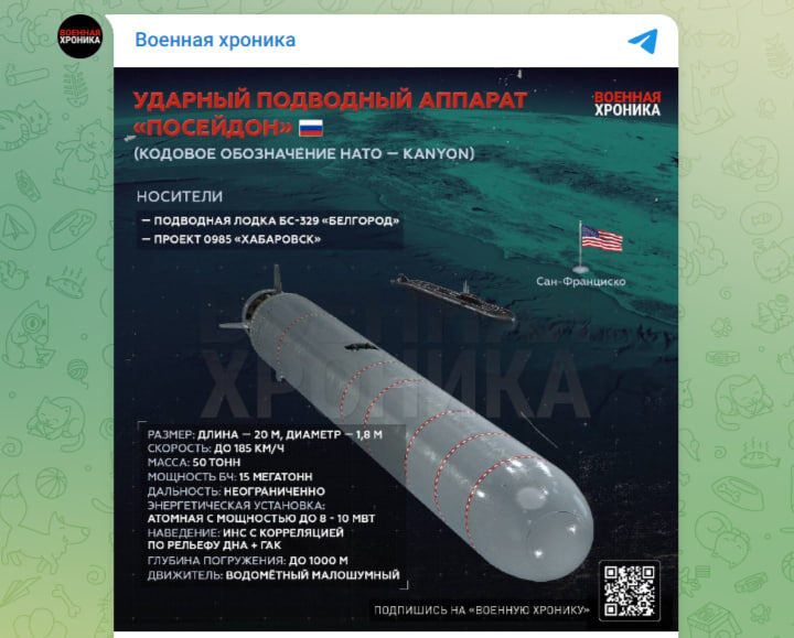    скриншот записи с "телеграм-канала Военная хроника"