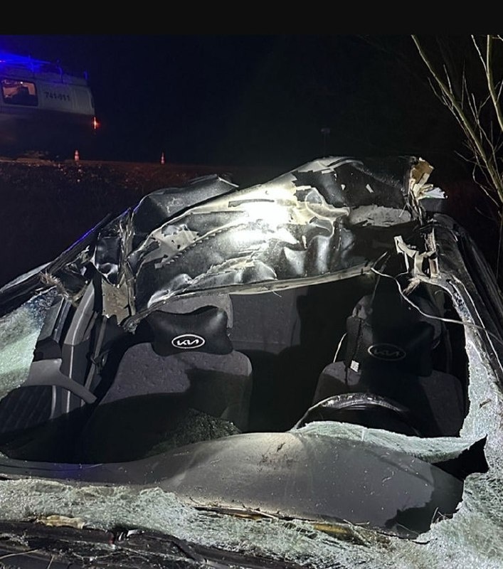 Кабина автомобиля после ДТП