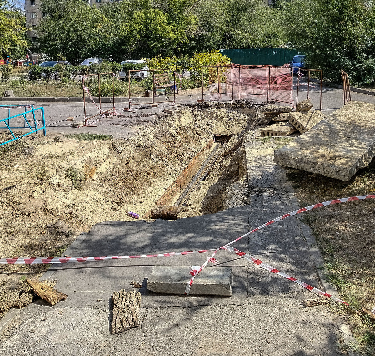 устранение порыва после пробной опрессовки