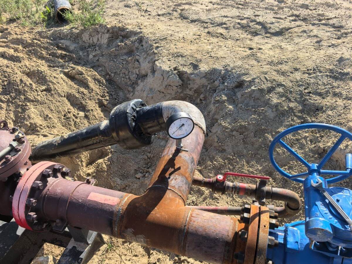 Подключение нефтепровода из ГПАТ к существующей нитке нефтесбора в соответствии с разработанным альбомом технических решений