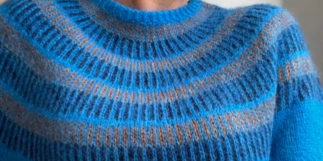 🧶 Простой жаккард в круглой кокетке: красиво, быстро и без сложных схем