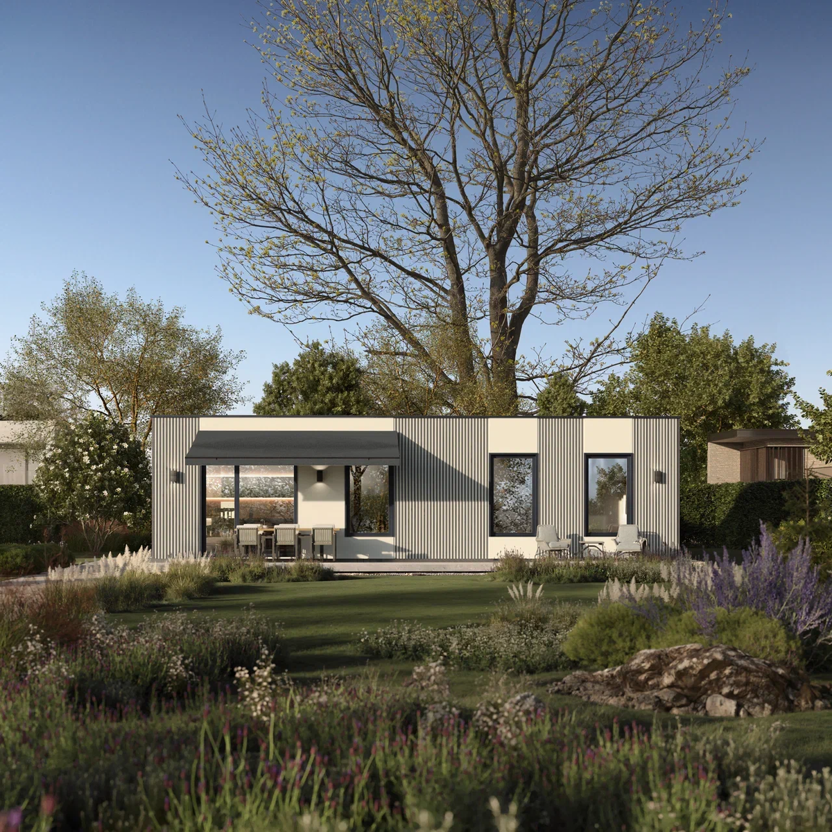 Хайтек 134 м² | Проект Домолит