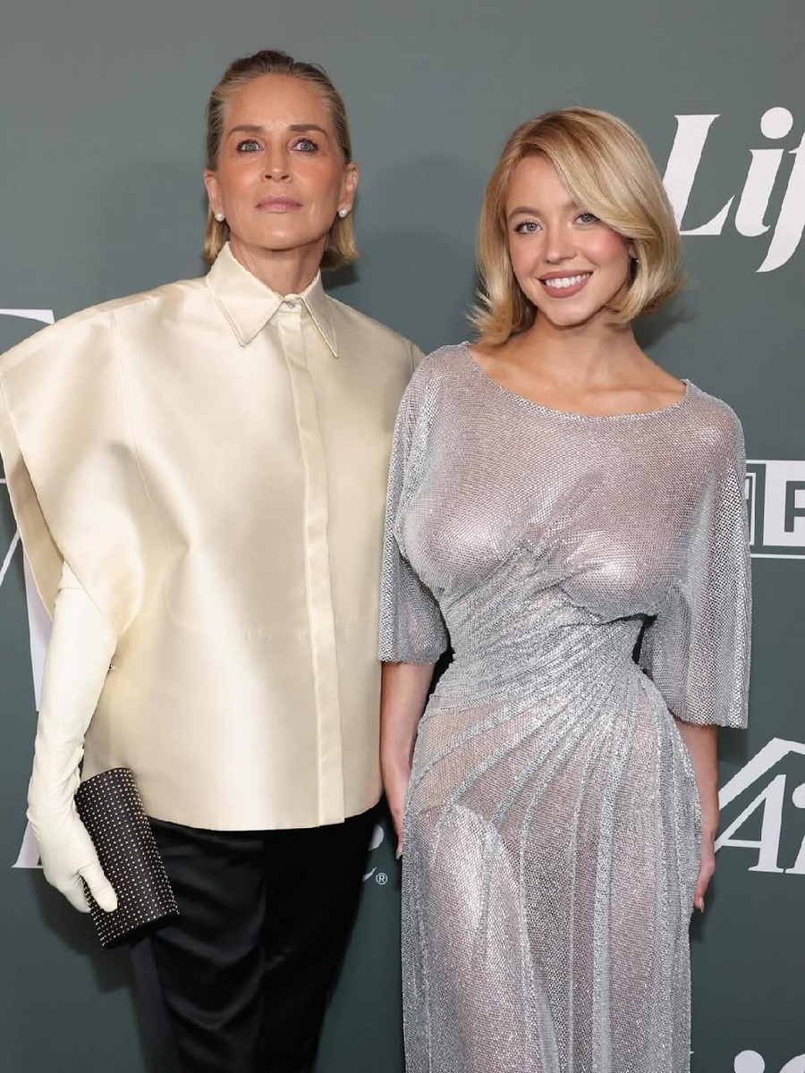     Шарон Стоун и Сидни Суини Фото: соцсети