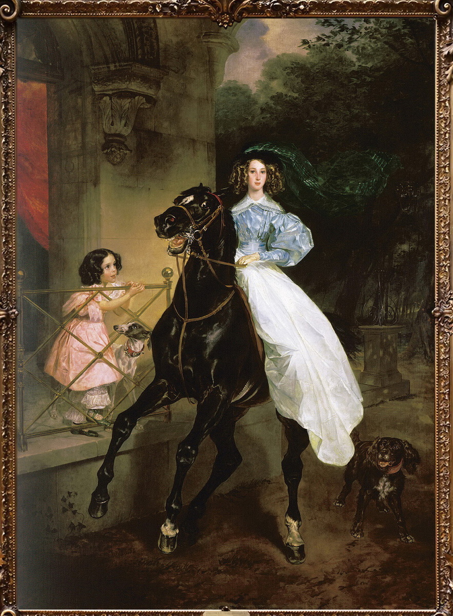 "Всадница", Карл Брюллов, 1832 г.
