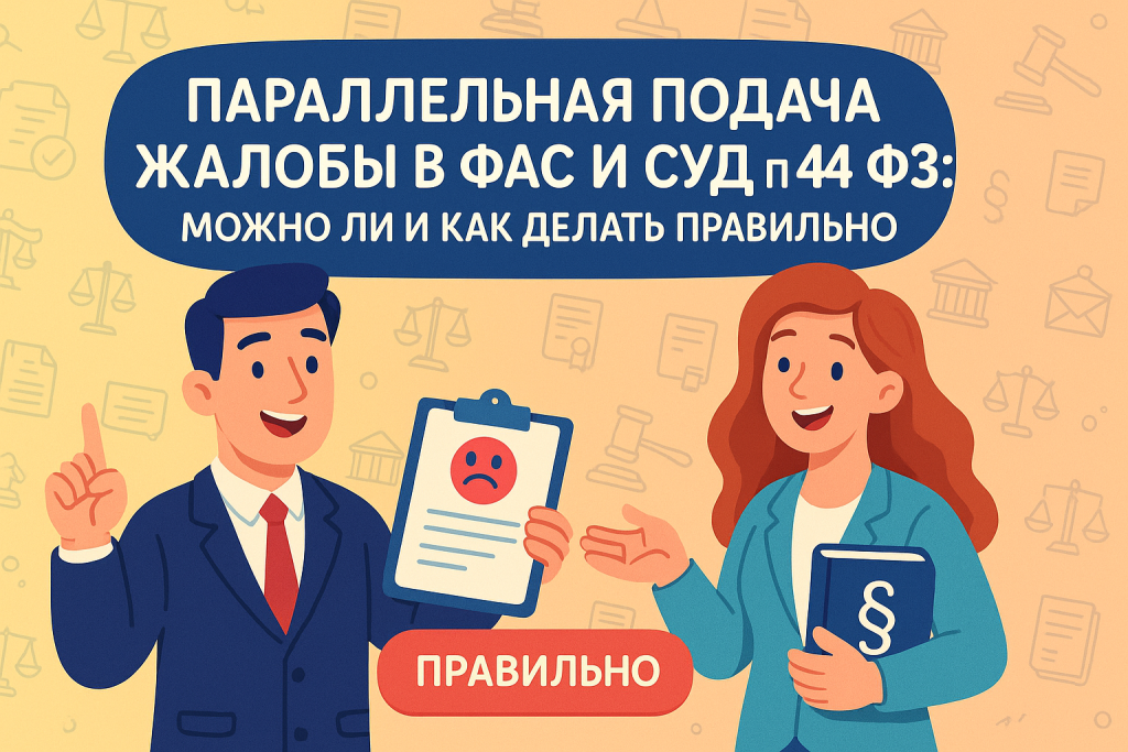    Параллельная подача жалобы в ФАС и суд по 44-ФЗ: можно ли и как делать правильно
