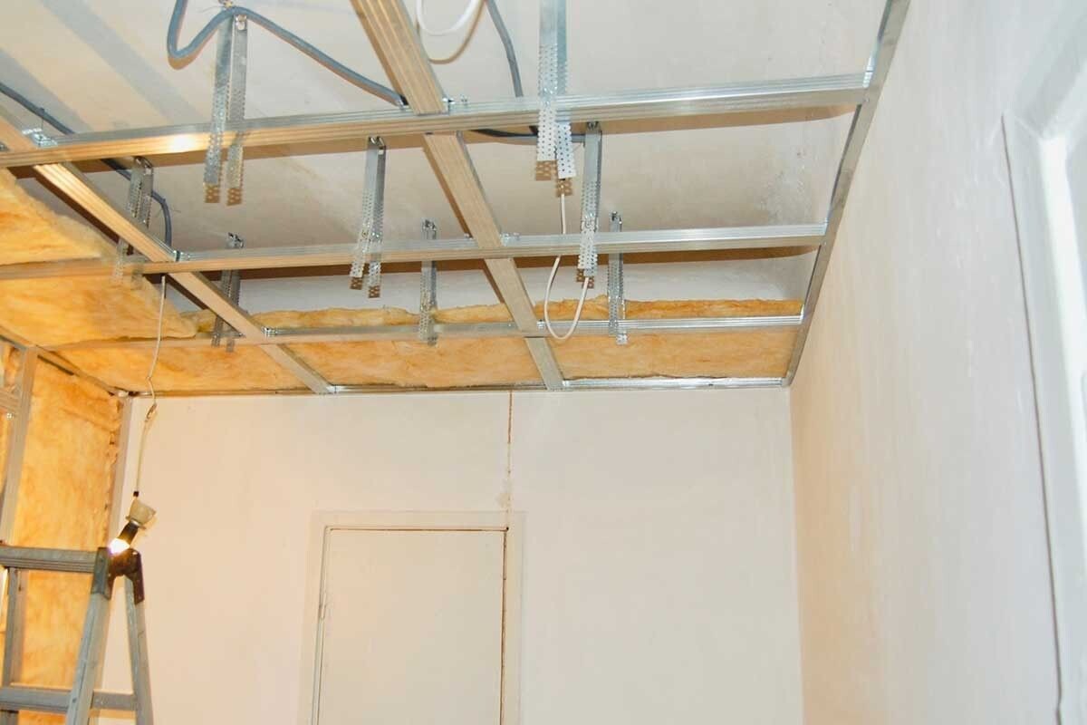 Каркас для шумоизоляции крепится к поверхностям виброподвесами. Источник: moryachka7 / Shutterstock / FOTODOM📷
