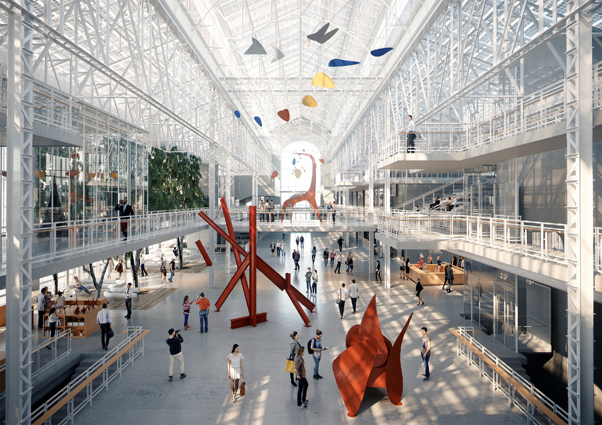 Фото интерьеров ГЭС-2 из блога А. Постригай.