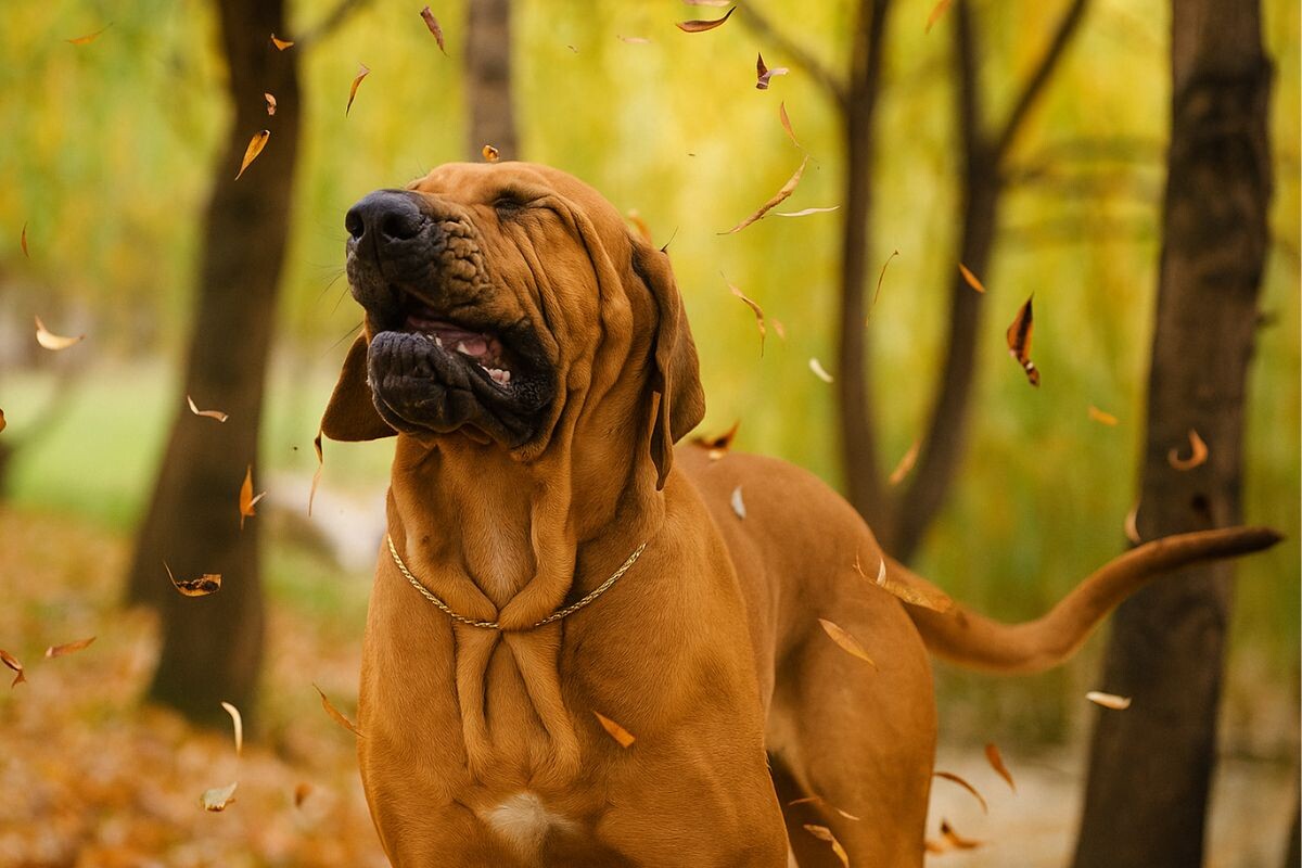 Собака чихает 