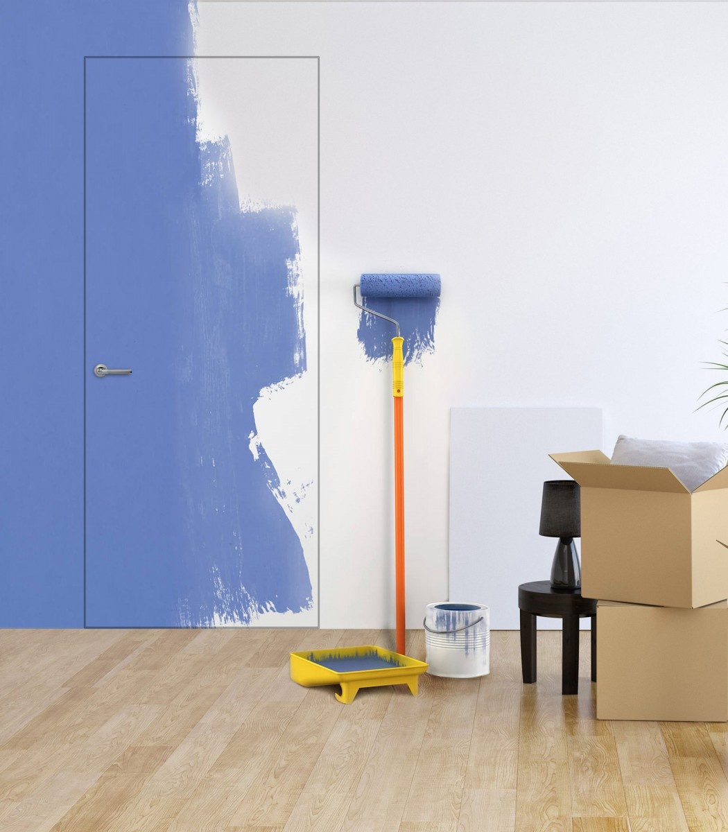 Скрытая дверь под покраску